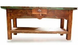 rustic style sofa table