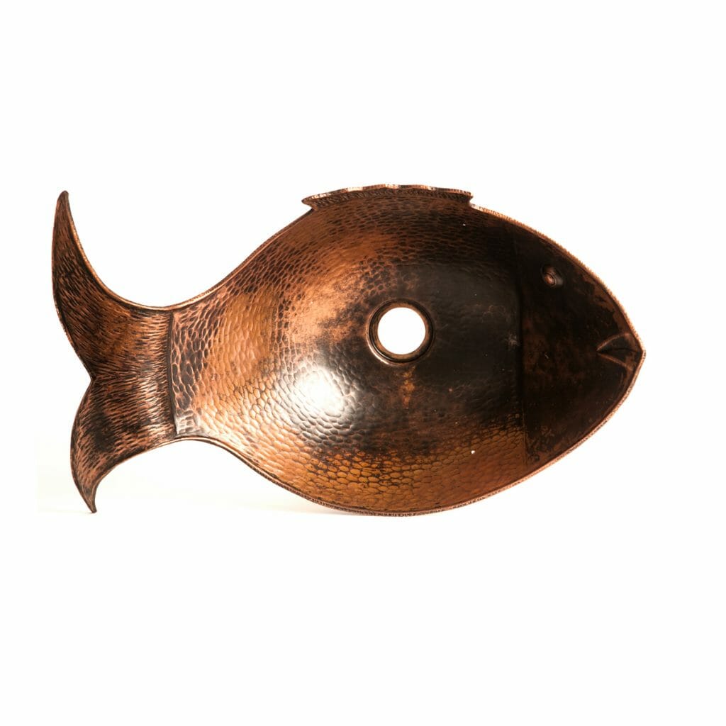 Order Custom Made Humu Fish Copper Vessel Sink Online