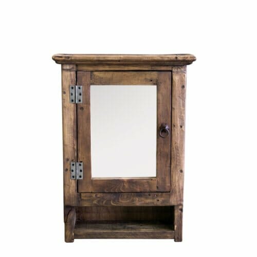 reclaimed medicine cabinet with mirror