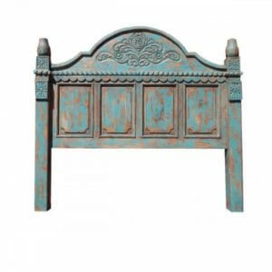 Carved Turquoise Bed