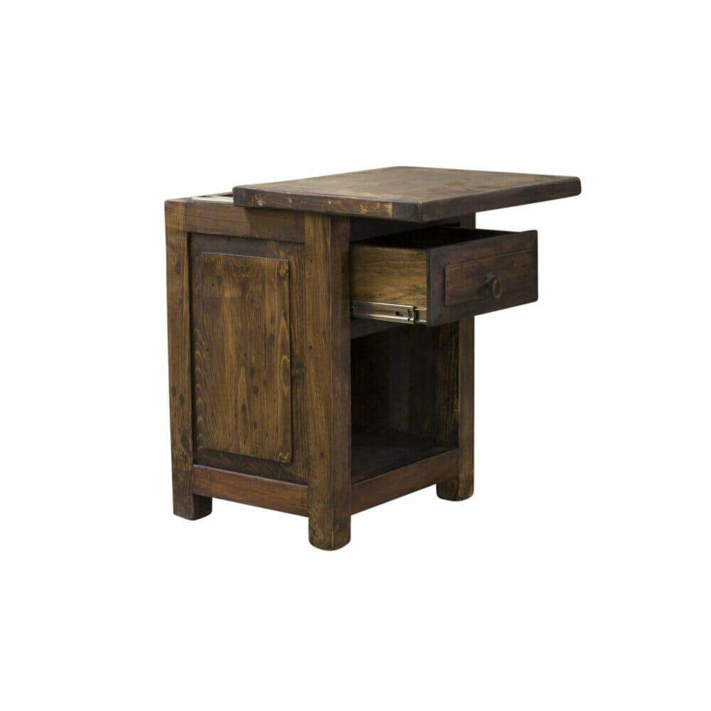 concealed nightstand with cubby
