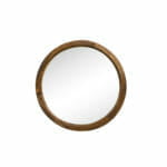 reclaimed round wood mirror