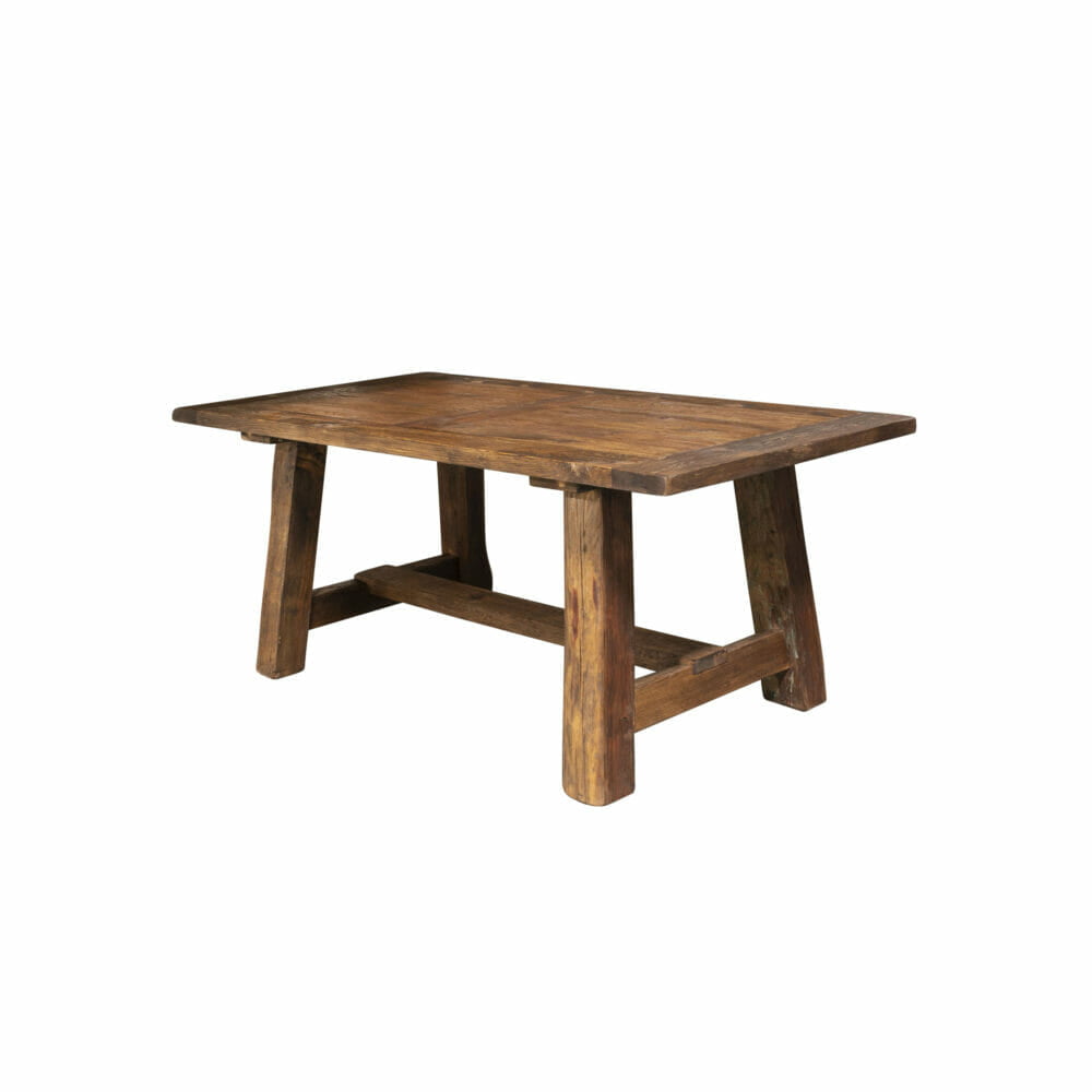 oak dining table side