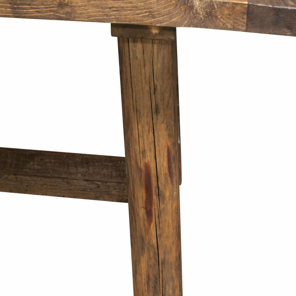 oak dining table leg