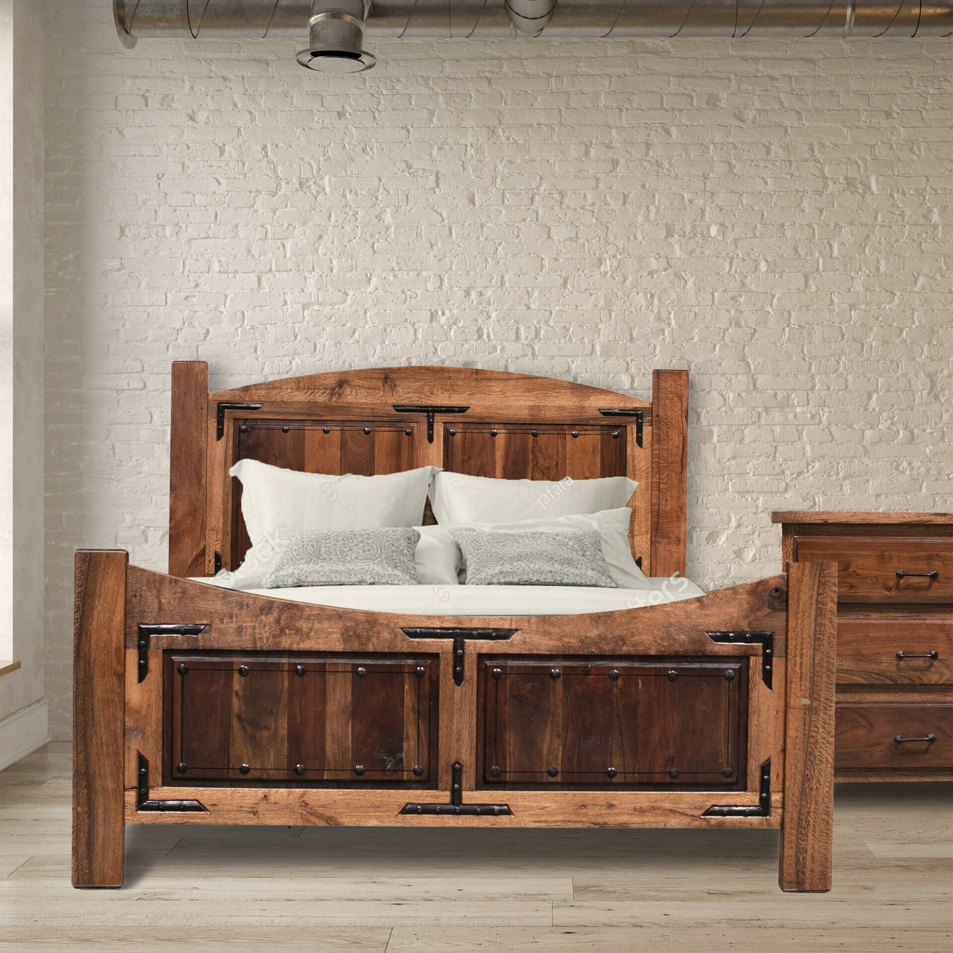 hardwood bedroom set