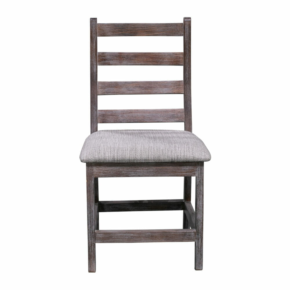 rustic gray dining chair