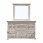 chantily rustic white dresser with mirror