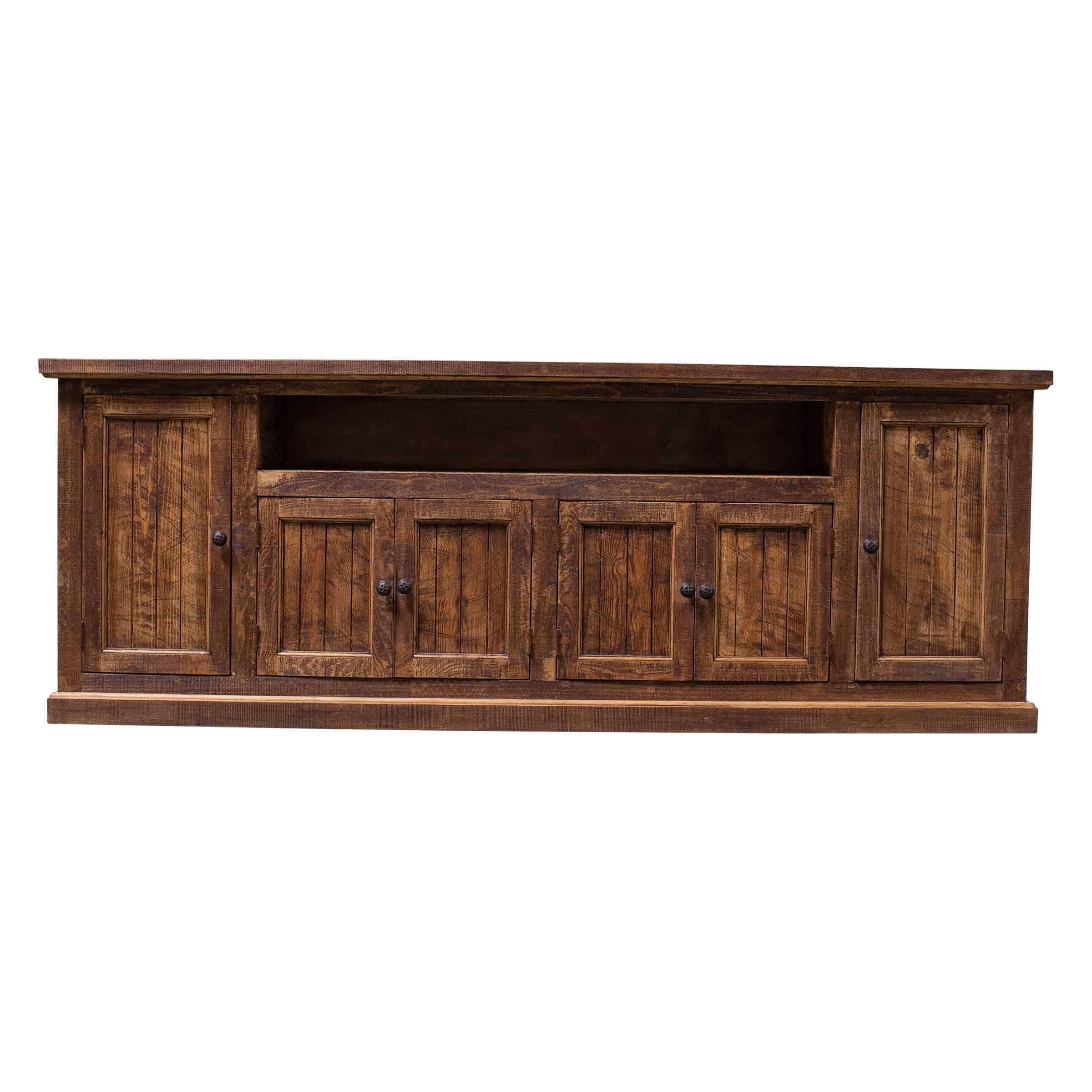 Rustic Media Console Front View