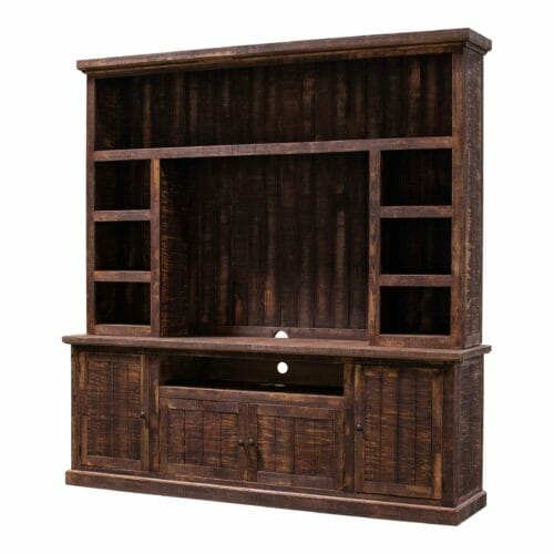 Benjamin Media Console with Hutch Right Side